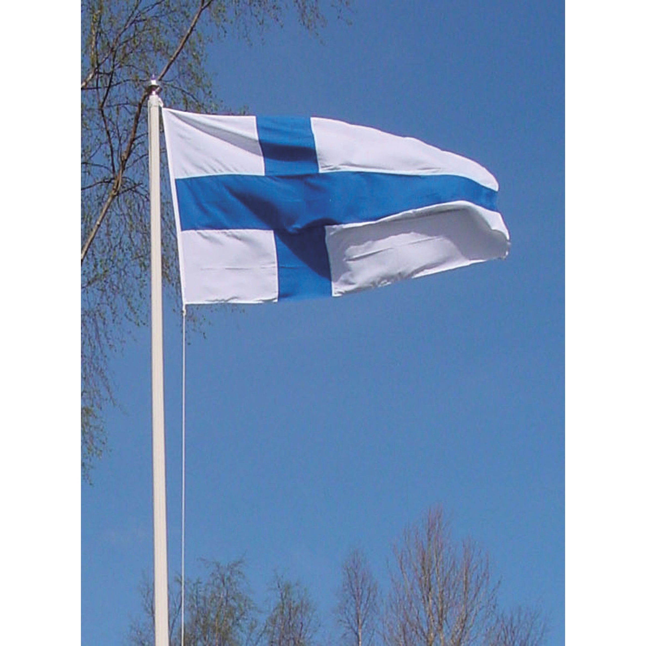 Suomen lippu 8m tankoon 125x204cm | STARK verkkokauppa